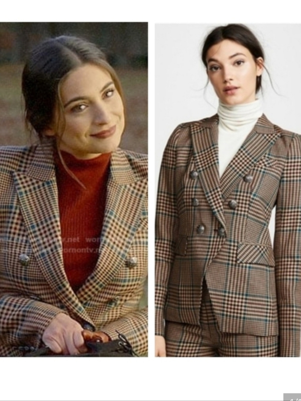 Veronica Beard Miller SUIT Dickey Jacket Blazer & Pants Wool Houndstooth Size 2 - Picture 2 of 16